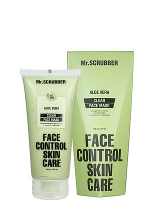 Очищающая маска для лица от отеков и тусклости mr. scrubber clear face control, 100 мл daily skin care