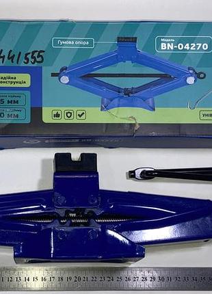 Домкрат ромбовидный 1.5т bn-04270 115-420мм резиновая опора balansa