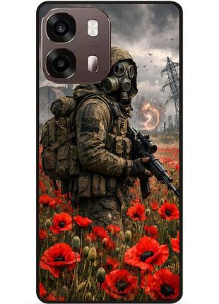 Силиконовый чехол бампер для oppo a6s с рисунком stalker сталкер