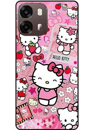 Силіконовий чохол бампер для oppo a6s з малюнком hello kitty хелло китти