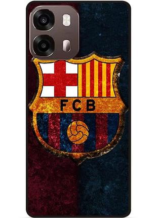 Чехол силиконовый бампер для oppo a6s с рисунком барселона barcelona
