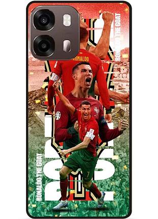 Силіконовий чохол бампер для oppo a6s з малюнком ronaldo португалія роналдо