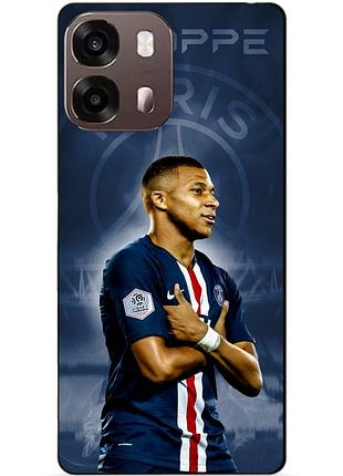 Силіконовий бампер чохол для oppo a6s з малюнком мбаппе псж mbappe