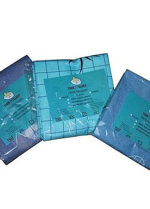 Простирадло поліестер 175х220 асорті тм timetosleep 7 копійок
