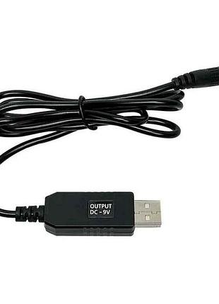 Кабель для роутера dc-usb 9v 5.5х2.1мм в т.у. тм gerlax 7 копійок