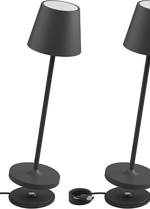 Аккумуляторная настольная лампа k-bright gt-001-mini, led, 200 лм, ip54, теплый свет, черный