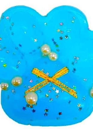 Игрушка антистресс сквиш лапка 12см бело голубой тм китай 7 копійок
