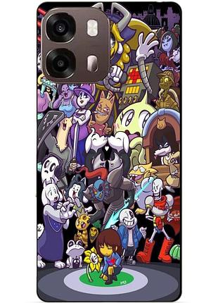 Силиконовый бампер чехол для oppo a6s с рисунком undertale андертейл