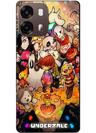 Силиконовый бампер чехол для oppo a6s с рисунком андертейл undertale