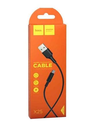 Кабель microusb x25 1м тм hoco 7 копійок