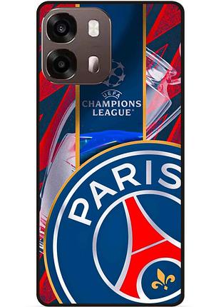 Чехол силиконовый бампер для oppo a6s с рисунком псж psg