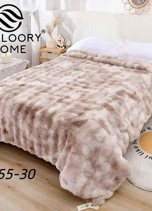 Плед 200*230 шиншила арт.7855 бежевий тм mallory home 7копійок