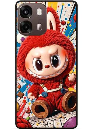 Силиконовый бампер чехол для oppo a6s с картинкой лабубу labubu