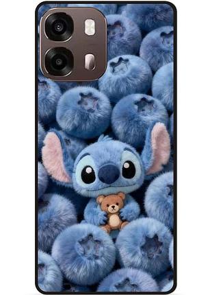 Силиконовый чехол бампер для oppo a6s с картинкой стич stitch
