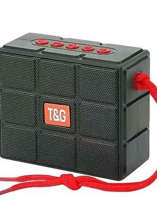 Портативна колонка bluetooth tg311 з rgb підсвічуванням, speakerphone, радіо, green тм tg 7копійок