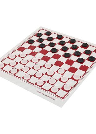 Шашки с виниловым игровым полем 3107-32