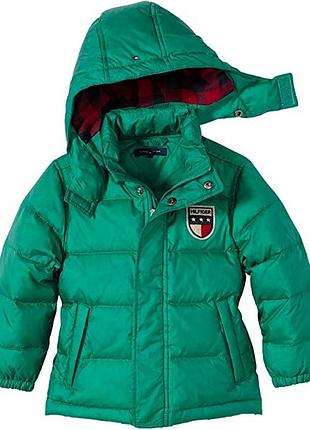 Пуховик tommy hilfiger e557115633*40 детск. зеленый 92 (95 120)