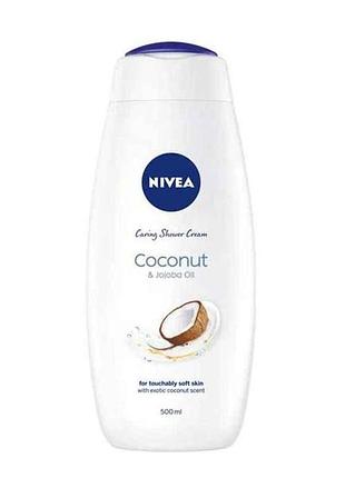 Гель для душу 500мл кокос та олія жожоба тм nivea