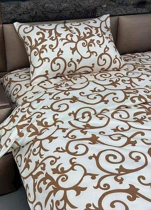 Комплект постільної білизни євро venzel beige 75 г/м2 (2н 57) полікотон тм arcloud