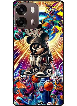 Силіконовий чохол бампер для oppo a6s з малюнком микки маус disney