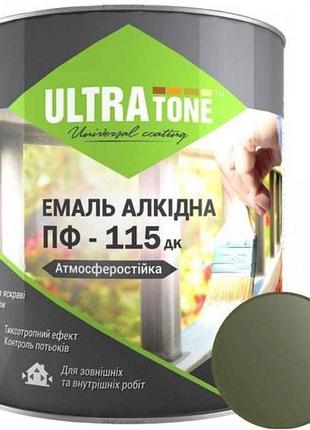 Емаль алкідна пф-115 хакі 2,8кг тм ultra tone 7копійок