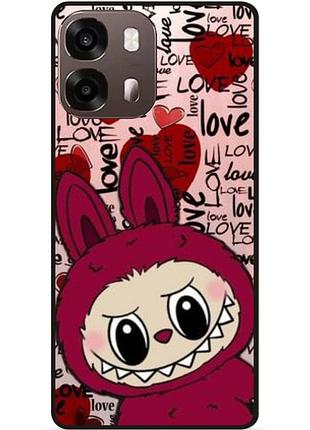 Чехол силиконовый бампер для oppo a6s с рисунком labubu лабубу