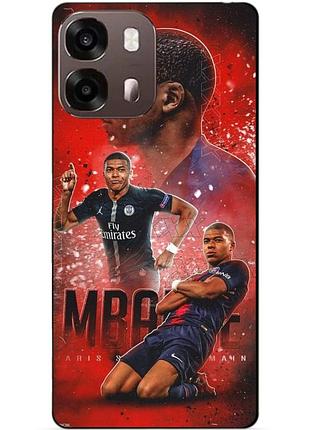 Силіконовий бампер чохол для oppo a6s з малюнком мбаппе псж mbappe