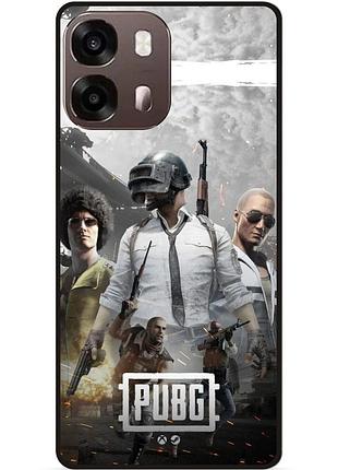 Силіконовий чохол бампер для oppo a6s з малюнком pubg пабг