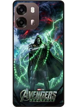 Силиконовый чехол бампер для oppo a6s doomsday доктор дум avengers