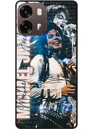 Силиконовый чехол бампер для oppo a6s с рисунком michael jackson майкл джексон