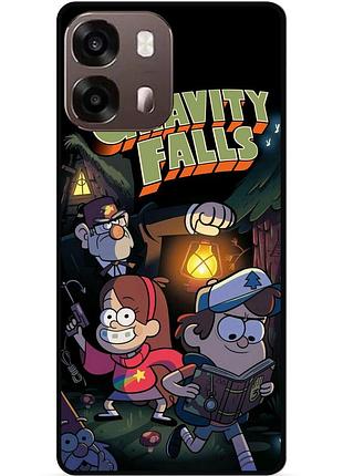 Силиконовый бампер чехол для oppo a6s с картинкой гравити фолз gravity falls