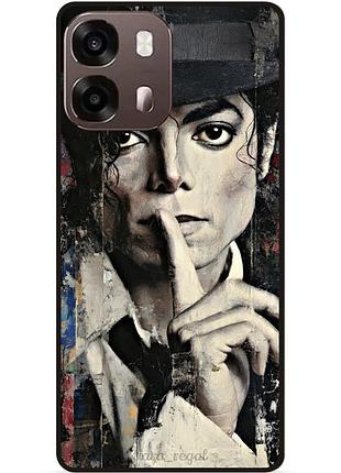 Силиконовый бампер чехол для oppo a6s с рисунком michael jackson майкл джексон