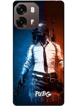 Силиконовый бампер чехол для oppo a6s с рисунком pubg пабг