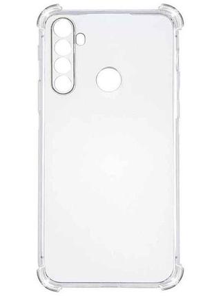 Накладка силикон redmi для note 8t прозрачный противоударный тм gerlax