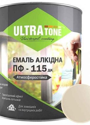 Емаль алкідна пф-115 бежевий 0,9кг тм ultra tone 7копійок