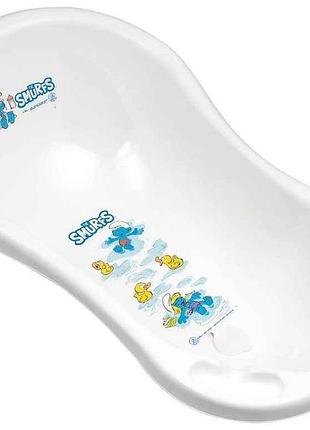 Ванна детская 100см белый/голубой (1431_60, white/blue) тм maltex smurfs