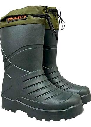 Сапоги р.42-45 хаки чел. арт.м803/1 6пар/уп тм progress 7 копійок