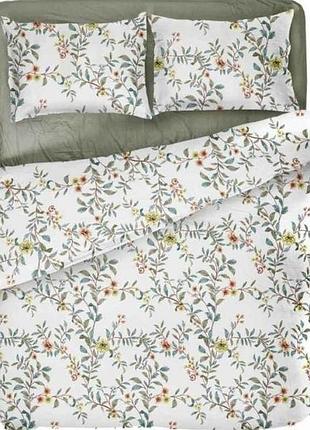 Комплект постільної білизни 1,5-х сп надрукована (50*70 - 1шт) garden bliss поплін тм daisy 7копійок