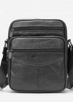 Мужская сумка из натуральной кожи c- 208 (18х21,5х7-8 см)