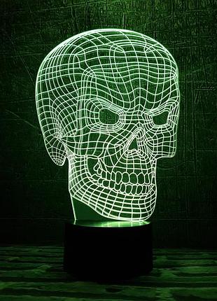 Сменная пластина для 3d светильников "череп 3" 3dtoyslamp