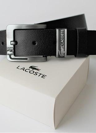 Мужской кожаный ремень lacoste