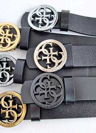 Жіночий шкіряний ремінь guess