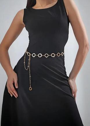 Пояс ланцюжок milena gold 2