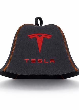 Лазнева шапка luxyart "tesla" штучний фетр чорний (xl-764)