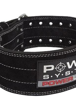 Пояс для пауерліфтингу power system ps-3800 powerlifting шкіряний black l