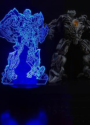 Детский ночник - светильник "трансформер 2" 3dtoyslamp