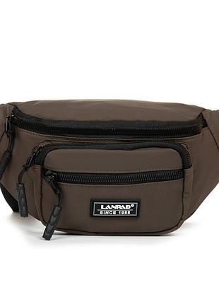 Podium сумка мужская на пояс нейлон lanpad 83043 brown распродажа