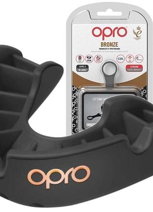 Капа боксерская opro junior bronze black (art.002185001)