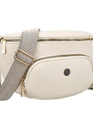 Сумка жіноча поясна peterson ptn-mis-01-l.beige