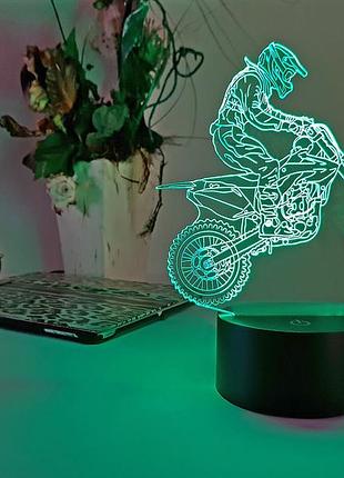 Сменная пластина для 3d светильников "мотоцикл 6" 3d toyslamp